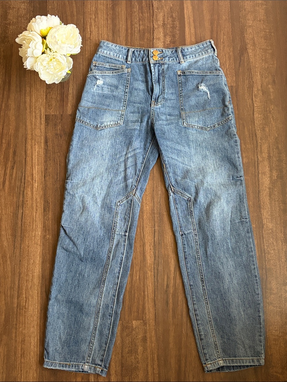 Anthropologie The Wanderer Cuffed Relaxed-Leg Jeans by Pilcro - Picture 3 of 12